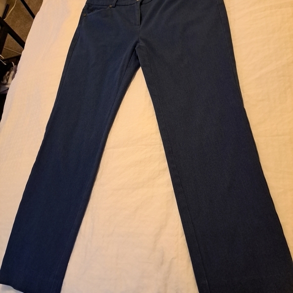 J. McLaughlin Pants Size 10 Blue No Size And Brand Tag Excellent Condition - Picture 7 of 15